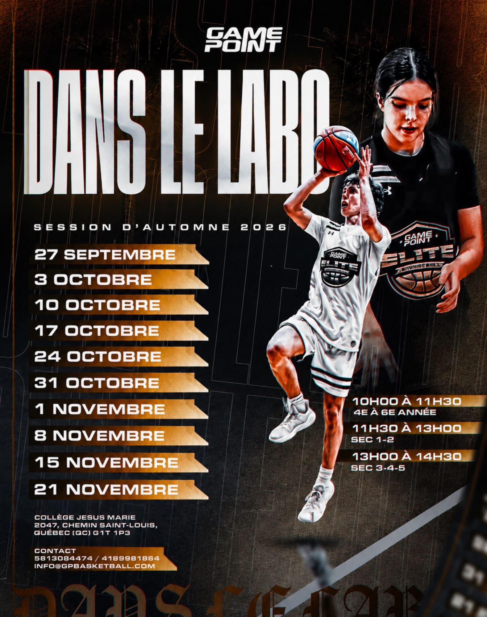 Affiche — Dans Le Labo, session d'automne 2026